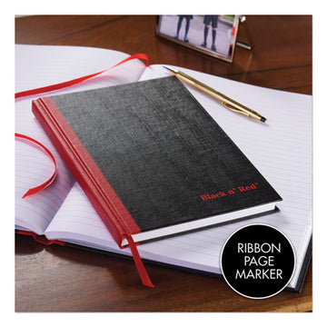 Black n' Red™ Casebound Notebooks, 1 Subject, Wide-legal Rule, Black Cover, 11.75 X 8.25, 96 Sheets freeshipping - TVN Wholesale